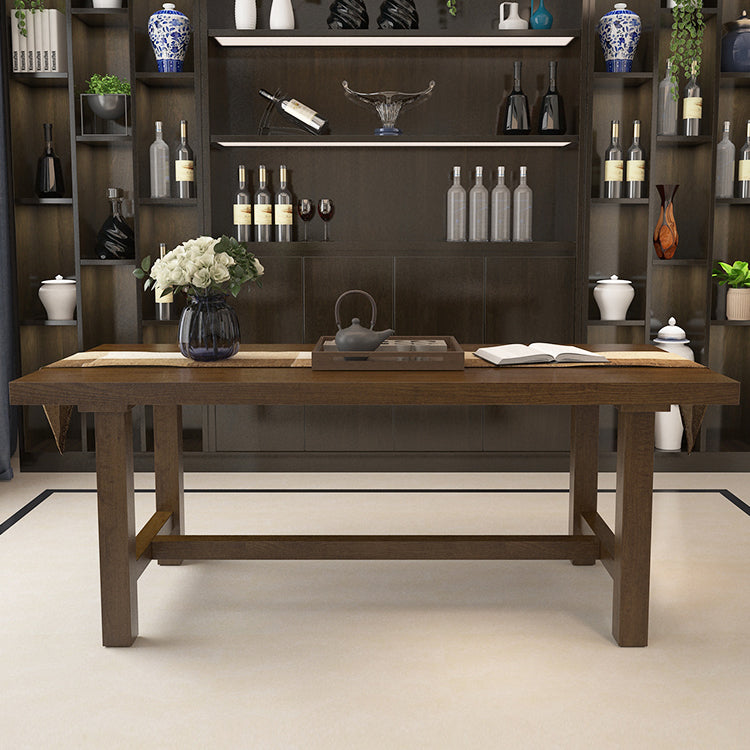 Farmhouse Style Kitchen Sintered Stone Furniture of Standard Height Formal Dining Room Table Set Clearhalo 'Dining Room Sets' 'Dining Tables & Seating' 'dining_room_set' 'furn' 'furn_dining_room_set' 'Furniture' 'furniture_dining_room_set' 'Kitchen & Dining Furniture' 'kitchen&dining_furn' 'kitchen' 3518183