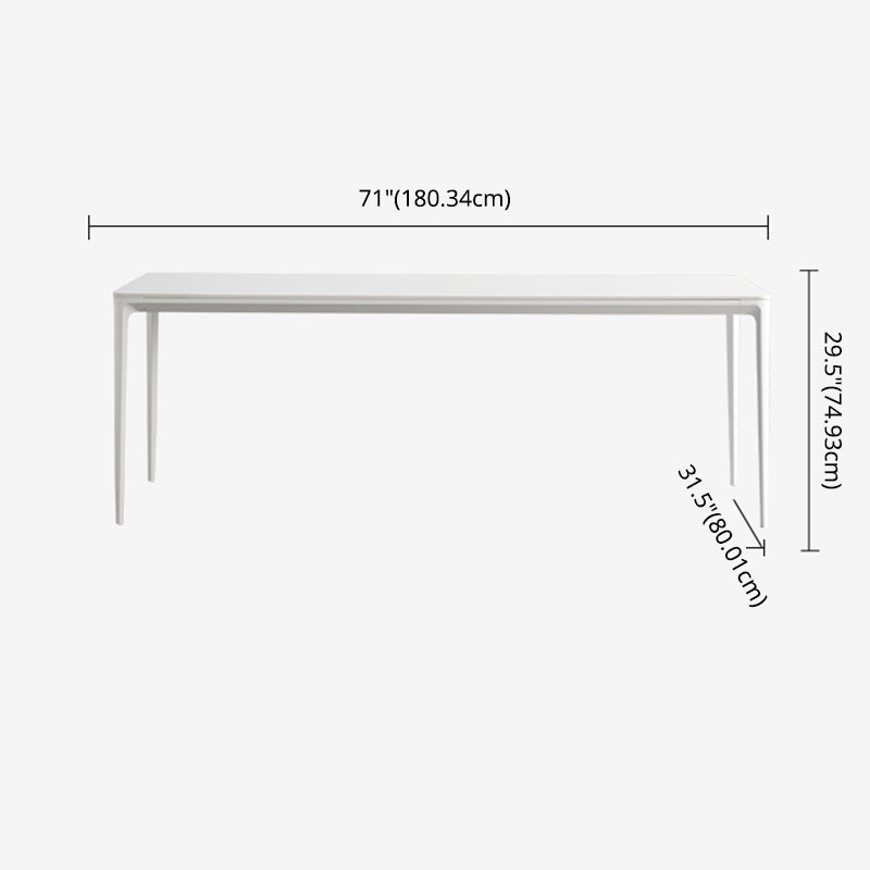 Kitchen Minimalist Sintered Stone Dining Table of Traditional Height with Formal Dining Room Sets Clearhalo 'Dining Room Sets' 'Dining Tables & Seating' 'dining_room_set' 'furn' 'furn_dining_room_set' 'Furniture' 'furniture_dining_room_set' 'Kitchen & Dining Furniture' 'kitchen&dining_furn' 'kitchen' 3518228