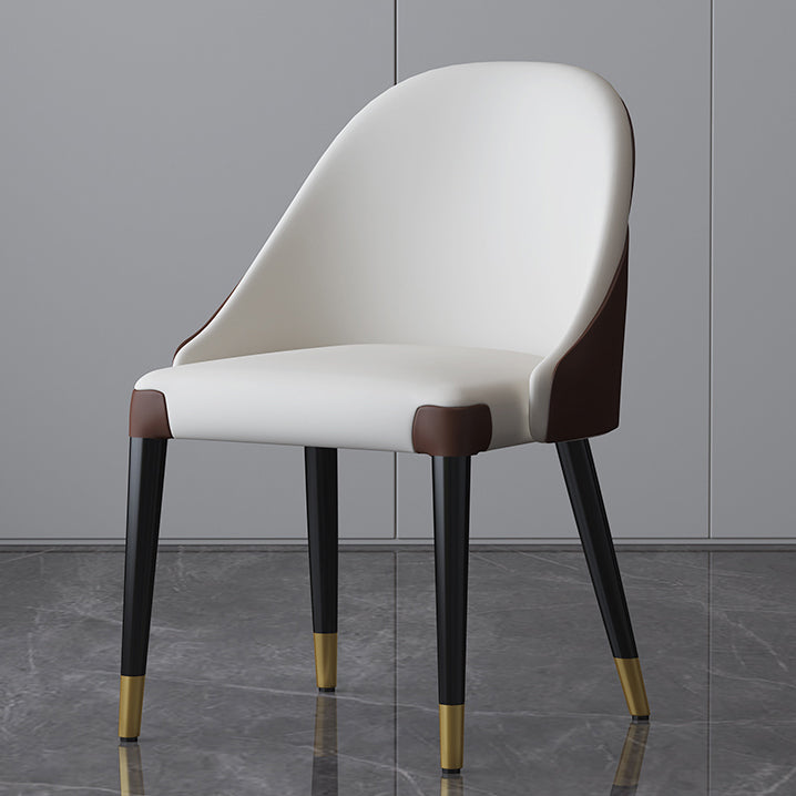 Modern Sintered Stone Table Set of 5/7 with Rectangle Table Dining Set with PU Leather Chairs Clearhalo 'Dining Room Sets' 'Dining Tables & Seating' 'dining_room_set' 'furn' 'furn_dining_room_set' 'Furniture' 'furniture_dining_room_set' 'Kitchen & Dining Furniture' 'kitchen&dining_furn' 'kitchen' 3518245