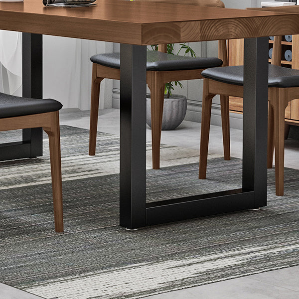 Industrial Style Solid Wood Top Dining Table Sets with 4 Legs Table Dining Table Furniture Clearhalo 'Dining Room Sets' 'Dining Tables & Seating' 'dining_room_set' 'furn' 'furn_dining_room_set' 'Furniture' 'furniture_dining_room_set' 'Kitchen & Dining Furniture' 'kitchen&dining_furn' 'kitchen' 3518253