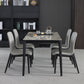 Minimalist Sintered Stone Table Set with Rectangular Table and Upholstered Chairs Clearhalo 'Dining Room Sets' 'Dining Tables & Seating' 'dining_room_set' 'furn' 'furn_dining_room_set' 'Furniture' 'furniture_dining_room_set' 'Kitchen & Dining Furniture' 'kitchen&dining_furn' 'kitchen' 3518312