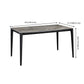 Minimalist Sintered Stone Table Set with Rectangular Table and Upholstered Chairs Clearhalo 'Dining Room Sets' 'Dining Tables & Seating' 'dining_room_set' 'furn' 'furn_dining_room_set' 'Furniture' 'furniture_dining_room_set' 'Kitchen & Dining Furniture' 'kitchen&dining_furn' 'kitchen' 3518319