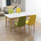 Modern Sintered Stone Table Set of 5/7 with Rectangle Table Dining Set with Leather Chairs Clearhalo 'Dining Room Sets' 'Dining Tables & Seating' 'dining_room_set' 'furn' 'furn_dining_room_set' 'Furniture' 'furniture_dining_room_set' 'Kitchen & Dining Furniture' 'kitchen&dining_furn' 'kitchen' 3518337