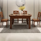 Standard Solid Wood Top Dining Set with 4 Dark Brown Wood Legs for Dining Furniture Clearhalo 'Dining Room Sets' 'Dining Tables & Seating' 'dining_room_set' 'furn' 'furn_dining_room_set' 'Furniture' 'furniture_dining_room_set' 'Kitchen & Dining Furniture' 'kitchen&dining_furn' 'kitchen' 3518356