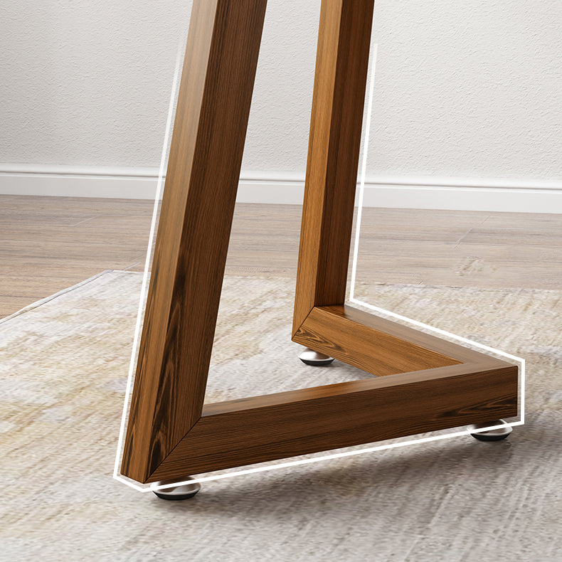 Modern MDF Rectangle Shape Dining Set Kitchen Standard Dining Set with Double Pedestal Base Clearhalo 'Dining Room Sets' 'Dining Tables & Seating' 'dining_room_set' 'furn' 'furn_dining_room_set' 'Furniture' 'furniture_dining_room_set' 'Kitchen & Dining Furniture' 'kitchen&dining_furn' 'kitchen' 3518366