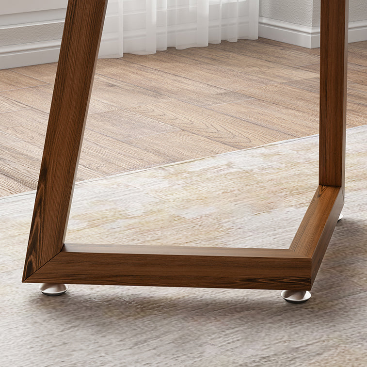 Modern MDF Rectangle Shape Dining Set Kitchen Standard Dining Set with Double Pedestal Base Clearhalo 'Dining Room Sets' 'Dining Tables & Seating' 'dining_room_set' 'furn' 'furn_dining_room_set' 'Furniture' 'furniture_dining_room_set' 'Kitchen & Dining Furniture' 'kitchen&dining_furn' 'kitchen' 3518368