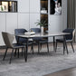 Modern Sintered Stone Table Set of 5/7 with Rectangle Table Dining Set with PU Leather Chairs Clearhalo 'Dining Room Sets' 'Dining Tables & Seating' 'dining_room_set' 'furn' 'furn_dining_room_set' 'Furniture' 'furniture_dining_room_set' 'Kitchen & Dining Furniture' 'kitchen&dining_furn' 'kitchen' 3518389