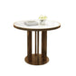 Modern Sintered Stone Dining RoomSet with Round Table and Metal Base Dining Table Furniture Clearhalo 'Dining Room Sets' 'Dining Tables & Seating' 'dining_room_set' 'furn' 'furn_dining_room_set' 'Furniture' 'furniture_dining_room_set' 'Kitchen & Dining Furniture' 'kitchen&dining_furn' 'kitchen' 3518521