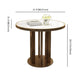 Modern Sintered Stone Dining RoomSet with Round Table and Metal Base Dining Table Furniture Clearhalo 'Dining Room Sets' 'Dining Tables & Seating' 'dining_room_set' 'furn' 'furn_dining_room_set' 'Furniture' 'furniture_dining_room_set' 'Kitchen & Dining Furniture' 'kitchen&dining_furn' 'kitchen' 3518525