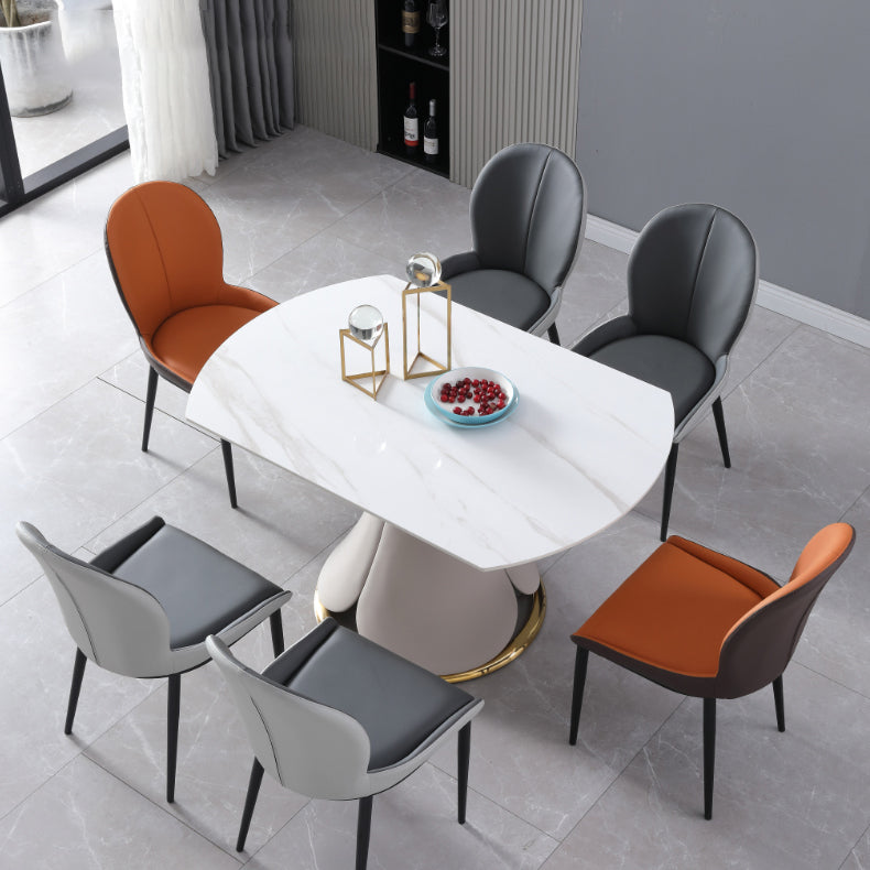 Extendable Modern Kitchen Dining Furniture Set with Sintered Stone Table Dining Room Table Set Clearhalo 'Dining Room Sets' 'Dining Tables & Seating' 'dining_room_set' 'furn' 'furn_dining_room_set' 'Furniture' 'furniture_dining_room_set' 'Kitchen & Dining Furniture' 'kitchen&dining_furn' 'kitchen' 3518537
