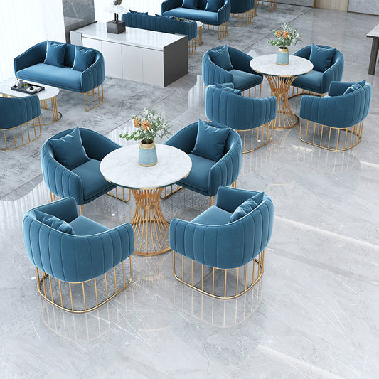 Scandinavian Style Sintered Stone Top Dining Sets with Round Table Dining Room Set for Dining Room Clearhalo 'Dining Room Sets' 'Dining Tables & Seating' 'dining_room_set' 'furn' 'furn_dining_room_set' 'Furniture' 'furniture_dining_room_set' 'Kitchen & Dining Furniture' 'kitchen&dining_furn' 'kitchen' 3518552