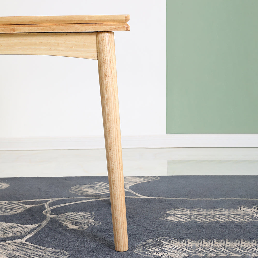 Modern Solid Wood Dining Room Set with Rectangle Table Space-Saving Design Dining Table Furniture Clearhalo 'Dining Room Sets' 'Dining Tables & Seating' 'dining_room_set' 'furn' 'furn_dining_room_set' 'Furniture' 'furniture_dining_room_set' 'Kitchen & Dining Furniture' 'kitchen&dining_furn' 'kitchen' 3518580