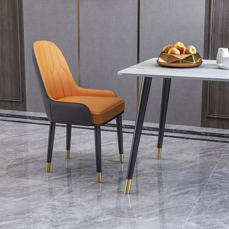 Modern Kitchen Sintered Stone Dining Set Rectangular Standard Dining Set in White Clearhalo 'Dining Room Sets' 'Dining Tables & Seating' 'dining_room_set' 'furn' 'furn_dining_room_set' 'Furniture' 'furniture_dining_room_set' 'Kitchen & Dining Furniture' 'kitchen&dining_furn' 'kitchen' 3518591