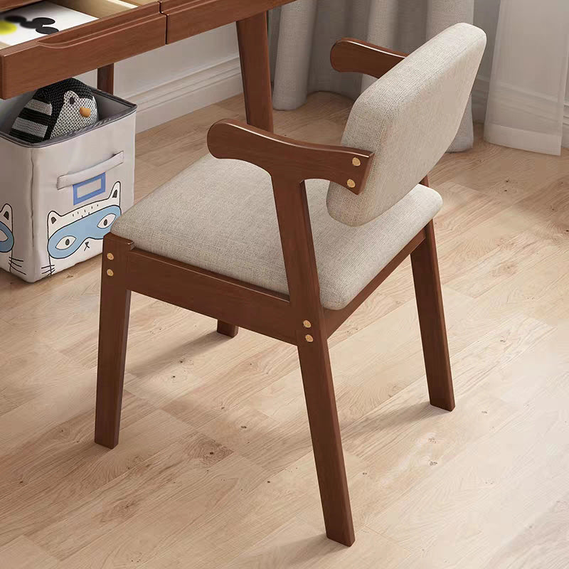 Contemporary Wood Side Chair with Arm Open Back Dining Side Chair for Home Clearhalo ' kitchen&dining_furn' 'Dining Chairs' 'Dining Tables & Seating' 'dining_chair' 'furn' 'furn_dining_chair' 'Furniture' 'furniture_dining_chair' 'Kitchen & Dining Furniture' 'kitchen' 3521709