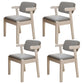 Contemporary Wood Side Chair with Arm Open Back Dining Side Chair for Home Grey 4 Piece Set White Clearhalo ' kitchen&dining_furn' 'Dining Chairs' 'Dining Tables & Seating' 'dining_chair' 'furn' 'furn_dining_chair' 'Furniture' 'furniture_dining_chair' 'Kitchen & Dining Furniture' 'kitchen' 3521728