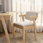 Contemporary Wood Side Chair with Arm Open Back Dining Side Chair for Home Light Gray 1 Piece Natural Wood Clearhalo ' kitchen&dining_furn' 'Dining Chairs' 'Dining Tables & Seating' 'dining_chair' 'furn' 'furn_dining_chair' 'Furniture' 'furniture_dining_chair' 'Kitchen & Dining Furniture' 'kitchen' 3521739