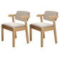 Contemporary Wood Side Chair with Arm Open Back Dining Side Chair for Home Light Gray 2 Piece Set Natural Wood Clearhalo ' kitchen&dining_furn' 'Dining Chairs' 'Dining Tables & Seating' 'dining_chair' 'furn' 'furn_dining_chair' 'Furniture' 'furniture_dining_chair' 'Kitchen & Dining Furniture' 'kitchen' 3521740