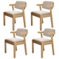 Contemporary Wood Side Chair with Arm Open Back Dining Side Chair for Home Light Gray 4 Piece Set Natural Wood Clearhalo ' kitchen&dining_furn' 'Dining Chairs' 'Dining Tables & Seating' 'dining_chair' 'furn' 'furn_dining_chair' 'Furniture' 'furniture_dining_chair' 'Kitchen & Dining Furniture' 'kitchen' 3521741