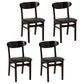 Contemporary Dining Chair 16.5'' Wide Open Side Chair with 4 Wood Legs for Home Use Textured Black 4 Piece Set Black Clearhalo ' kitchen&dining_furn' 'Dining Chairs' 'Dining Tables & Seating' 'dining_chair' 'furn' 'furn_dining_chair' 'Furniture' 'furniture_dining_chair' 'Kitchen & Dining Furniture' 'kitchen' 3521766