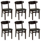 Contemporary Dining Chair 16.5'' Wide Open Side Chair with 4 Wood Legs for Home Use Textured Black 6 Piece Set Black Clearhalo ' kitchen&dining_furn' 'Dining Chairs' 'Dining Tables & Seating' 'dining_chair' 'furn' 'furn_dining_chair' 'Furniture' 'furniture_dining_chair' 'Kitchen & Dining Furniture' 'kitchen' 3521767
