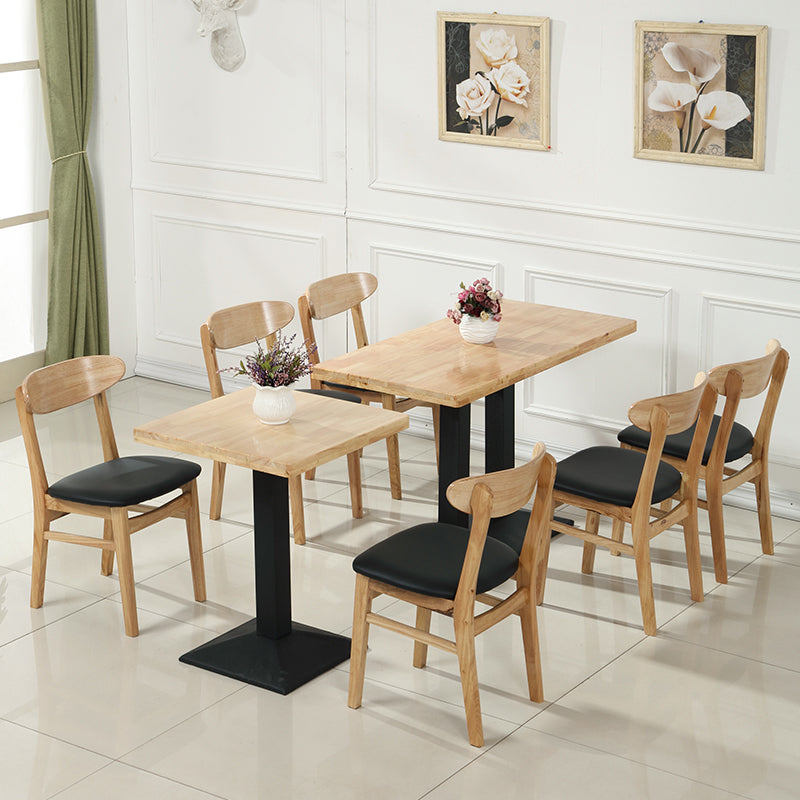 Contemporary Dining Chair 16.5'' Wide Open Side Chair with 4 Wood Legs for Home Use Clearhalo ' kitchen&dining_furn' 'Dining Chairs' 'Dining Tables & Seating' 'dining_chair' 'furn' 'furn_dining_chair' 'Furniture' 'furniture_dining_chair' 'Kitchen & Dining Furniture' 'kitchen' 3521769