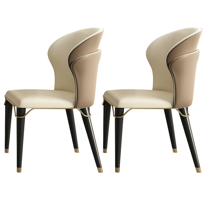 Nordic Style Solid Wood Dining Room Chair Wingback Arm Chair for Home Use Coffee 2 Piece Set Clearhalo ' kitchen&dining_furn' 'Dining Chairs' 'Dining Tables & Seating' 'dining_chair' 'furn' 'furn_dining_chair' 'Furniture' 'furniture_dining_chair' 'Kitchen & Dining Furniture' 'kitchen' 3521806