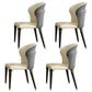 Nordic Style Solid Wood Dining Room Chair Wingback Arm Chair for Home Use Dark Gray 4 Piece Set Clearhalo ' kitchen&dining_furn' 'Dining Chairs' 'Dining Tables & Seating' 'dining_chair' 'furn' 'furn_dining_chair' 'Furniture' 'furniture_dining_chair' 'Kitchen & Dining Furniture' 'kitchen' 3521813