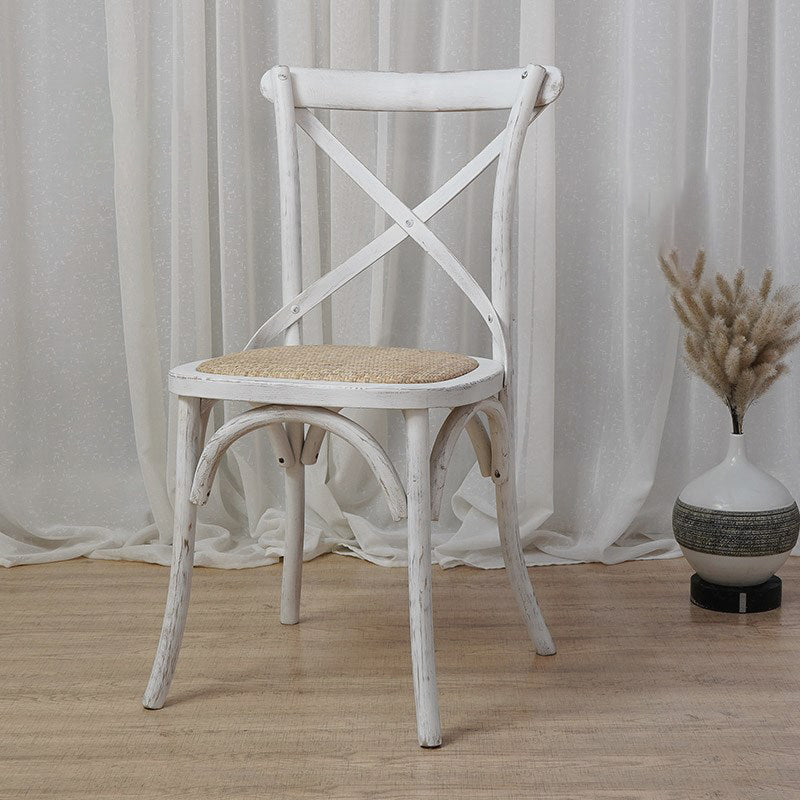 Solid Wood Traditional Dining Chairs Matte Finish Cross Back Side Chair Clearhalo ' kitchen&dining_furn' 'Dining Chairs' 'Dining Tables & Seating' 'dining_chair' 'furn' 'furn_dining_chair' 'Furniture' 'furniture_dining_chair' 'Kitchen & Dining Furniture' 'kitchen' 3521829