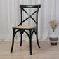 Solid Wood Traditional Dining Chairs Matte Finish Cross Back Side Chair Antique Black 1 Piece Clearhalo ' kitchen&dining_furn' 'Dining Chairs' 'Dining Tables & Seating' 'dining_chair' 'furn' 'furn_dining_chair' 'Furniture' 'furniture_dining_chair' 'Kitchen & Dining Furniture' 'kitchen' 3521830