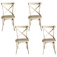 Solid Wood Traditional Dining Chairs Matte Finish Cross Back Side Chair Natural 4 Piece Set Clearhalo ' kitchen&dining_furn' 'Dining Chairs' 'Dining Tables & Seating' 'dining_chair' 'furn' 'furn_dining_chair' 'Furniture' 'furniture_dining_chair' 'Kitchen & Dining Furniture' 'kitchen' 3521843