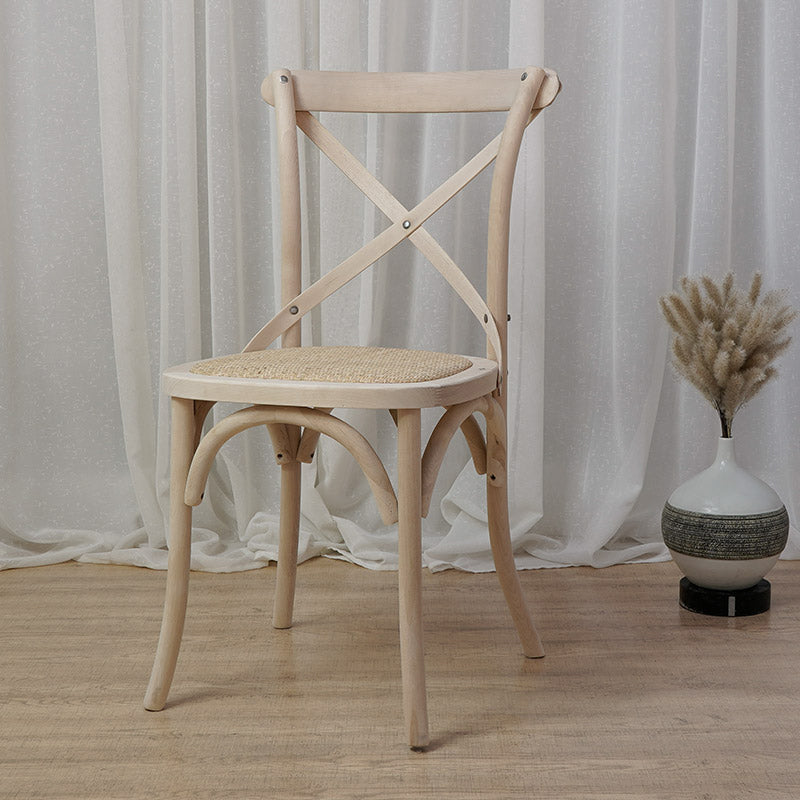 Solid Wood Traditional Dining Chairs Matte Finish Cross Back Side Chair White 1 Piece Clearhalo ' kitchen&dining_furn' 'Dining Chairs' 'Dining Tables & Seating' 'dining_chair' 'furn' 'furn_dining_chair' 'Furniture' 'furniture_dining_chair' 'Kitchen & Dining Furniture' 'kitchen' 3521844