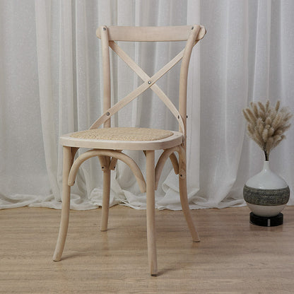 Solid Wood Traditional Dining Chairs Matte Finish Cross Back Side Chair White 1 Piece Clearhalo ' kitchen&dining_furn' 'Dining Chairs' 'Dining Tables & Seating' 'dining_chair' 'furn' 'furn_dining_chair' 'Furniture' 'furniture_dining_chair' 'Kitchen & Dining Furniture' 'kitchen' 3521844