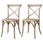 Solid Wood Traditional Dining Chairs Matte Finish Cross Back Side Chair White 2 Piece Set Clearhalo ' kitchen&dining_furn' 'Dining Chairs' 'Dining Tables & Seating' 'dining_chair' 'furn' 'furn_dining_chair' 'Furniture' 'furniture_dining_chair' 'Kitchen & Dining Furniture' 'kitchen' 3521845