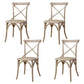 Solid Wood Traditional Dining Chairs Matte Finish Cross Back Side Chair White 4 Piece Set Clearhalo ' kitchen&dining_furn' 'Dining Chairs' 'Dining Tables & Seating' 'dining_chair' 'furn' 'furn_dining_chair' 'Furniture' 'furniture_dining_chair' 'Kitchen & Dining Furniture' 'kitchen' 3521846