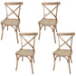 Solid Wood Traditional Dining Chairs Matte Finish Cross Back Side Chair Tan 4 Piece Set Clearhalo ' kitchen&dining_furn' 'Dining Chairs' 'Dining Tables & Seating' 'dining_chair' 'furn' 'furn_dining_chair' 'Furniture' 'furniture_dining_chair' 'Kitchen & Dining Furniture' 'kitchen' 3521855