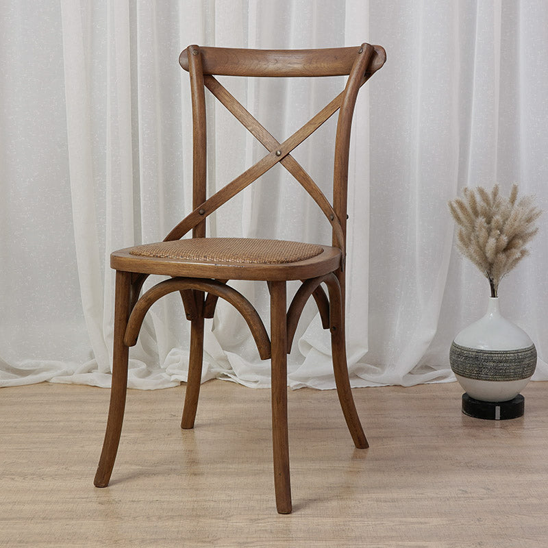 Solid Wood Traditional Dining Chairs Matte Finish Cross Back Side Chair Amber 1 Piece Clearhalo ' kitchen&dining_furn' 'Dining Chairs' 'Dining Tables & Seating' 'dining_chair' 'furn' 'furn_dining_chair' 'Furniture' 'furniture_dining_chair' 'Kitchen & Dining Furniture' 'kitchen' 3521856