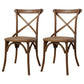 Solid Wood Traditional Dining Chairs Matte Finish Cross Back Side Chair Amber 2 Piece Set Clearhalo ' kitchen&dining_furn' 'Dining Chairs' 'Dining Tables & Seating' 'dining_chair' 'furn' 'furn_dining_chair' 'Furniture' 'furniture_dining_chair' 'Kitchen & Dining Furniture' 'kitchen' 3521857