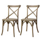 Solid Wood Traditional Dining Chairs Matte Finish Cross Back Side Chair Cream Gray 2 Piece Set Clearhalo ' kitchen&dining_furn' 'Dining Chairs' 'Dining Tables & Seating' 'dining_chair' 'furn' 'furn_dining_chair' 'Furniture' 'furniture_dining_chair' 'Kitchen & Dining Furniture' 'kitchen' 3521860