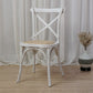 Solid Wood Traditional Dining Chairs Matte Finish Cross Back Side Chair Ivory 1 Piece Clearhalo ' kitchen&dining_furn' 'Dining Chairs' 'Dining Tables & Seating' 'dining_chair' 'furn' 'furn_dining_chair' 'Furniture' 'furniture_dining_chair' 'Kitchen & Dining Furniture' 'kitchen' 3521874