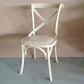 Solid Wood Traditional Dining Chairs Matte Finish Cross Back Side Chair White-Gray 1 Piece Clearhalo ' kitchen&dining_furn' 'Dining Chairs' 'Dining Tables & Seating' 'dining_chair' 'furn' 'furn_dining_chair' 'Furniture' 'furniture_dining_chair' 'Kitchen & Dining Furniture' 'kitchen' 3521877
