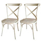 Solid Wood Traditional Dining Chairs Matte Finish Cross Back Side Chair White-Gray 2 Piece Set Clearhalo ' kitchen&dining_furn' 'Dining Chairs' 'Dining Tables & Seating' 'dining_chair' 'furn' 'furn_dining_chair' 'Furniture' 'furniture_dining_chair' 'Kitchen & Dining Furniture' 'kitchen' 3521878