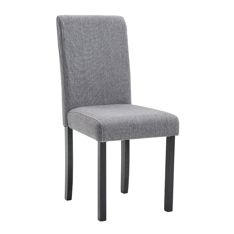 Contemporary Home Side Chair Parsons Back Upholstered Wood Dining Room Chair Grey 1 Piece Black Clearhalo ' kitchen&dining_furn' 'Dining Chairs' 'Dining Tables & Seating' 'dining_chair' 'furn' 'furn_dining_chair' 'Furniture' 'furniture_dining_chair' 'Kitchen & Dining Furniture' 'kitchen' 3521890