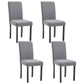 Contemporary Home Side Chair Parsons Back Upholstered Wood Dining Room Chair Grey 4 Piece Set Black Clearhalo ' kitchen&dining_furn' 'Dining Chairs' 'Dining Tables & Seating' 'dining_chair' 'furn' 'furn_dining_chair' 'Furniture' 'furniture_dining_chair' 'Kitchen & Dining Furniture' 'kitchen' 3521894