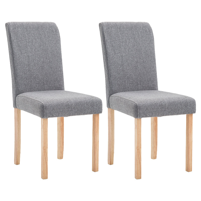 Contemporary Home Side Chair Parsons Back Upholstered Wood Dining Room Chair Grey 2 Piece Set Natural Wood Clearhalo ' kitchen&dining_furn' 'Dining Chairs' 'Dining Tables & Seating' 'dining_chair' 'furn' 'furn_dining_chair' 'Furniture' 'furniture_dining_chair' 'Kitchen & Dining Furniture' 'kitchen' 3521896