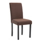 Contemporary Home Side Chair Parsons Back Upholstered Wood Dining Room Chair Brown 1 Piece Black Clearhalo ' kitchen&dining_furn' 'Dining Chairs' 'Dining Tables & Seating' 'dining_chair' 'furn' 'furn_dining_chair' 'Furniture' 'furniture_dining_chair' 'Kitchen & Dining Furniture' 'kitchen' 3521918