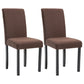 Contemporary Home Side Chair Parsons Back Upholstered Wood Dining Room Chair Brown 2 Piece Set Black Clearhalo ' kitchen&dining_furn' 'Dining Chairs' 'Dining Tables & Seating' 'dining_chair' 'furn' 'furn_dining_chair' 'Furniture' 'furniture_dining_chair' 'Kitchen & Dining Furniture' 'kitchen' 3521919