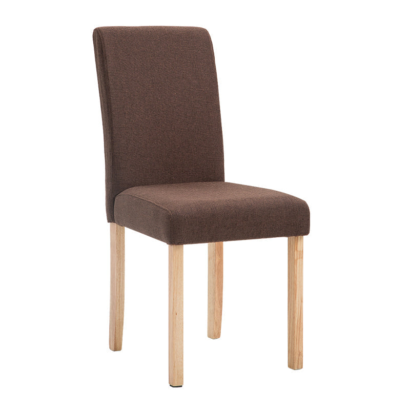 Contemporary Home Side Chair Parsons Back Upholstered Wood Dining Room Chair Brown 1 Piece Natural Wood Clearhalo ' kitchen&dining_furn' 'Dining Chairs' 'Dining Tables & Seating' 'dining_chair' 'furn' 'furn_dining_chair' 'Furniture' 'furniture_dining_chair' 'Kitchen & Dining Furniture' 'kitchen' 3521921