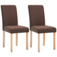 Contemporary Home Side Chair Parsons Back Upholstered Wood Dining Room Chair Brown 2 Piece Set Natural Wood Clearhalo ' kitchen&dining_furn' 'Dining Chairs' 'Dining Tables & Seating' 'dining_chair' 'furn' 'furn_dining_chair' 'Furniture' 'furniture_dining_chair' 'Kitchen & Dining Furniture' 'kitchen' 3521922