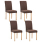 Contemporary Home Side Chair Parsons Back Upholstered Wood Dining Room Chair Brown 4 Piece Set Natural Wood Clearhalo ' kitchen&dining_furn' 'Dining Chairs' 'Dining Tables & Seating' 'dining_chair' 'furn' 'furn_dining_chair' 'Furniture' 'furniture_dining_chair' 'Kitchen & Dining Furniture' 'kitchen' 3521923