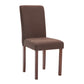 Contemporary Home Side Chair Parsons Back Upholstered Wood Dining Room Chair Brown 1 Piece Walnut Clearhalo ' kitchen&dining_furn' 'Dining Chairs' 'Dining Tables & Seating' 'dining_chair' 'furn' 'furn_dining_chair' 'Furniture' 'furniture_dining_chair' 'Kitchen & Dining Furniture' 'kitchen' 3521924